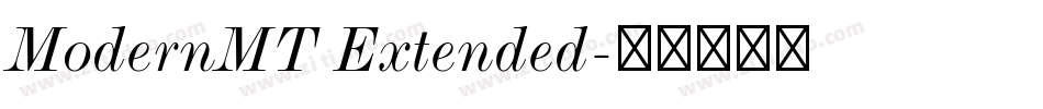 ModernMT Extended字体转换
